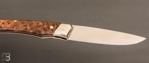  Couteau " 1820 " par Mathieu Herrero - Thuya et lame en 14C28N