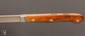 Couteau  " Saint Robert " pièce unique par Mathieu Herrero - Vieux Buis