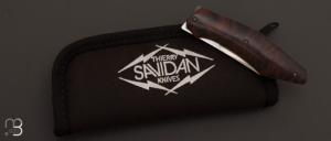 Couteau " Axyome " par Thierry Savidan - Bois de fer et RWL-34