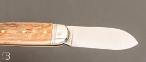 Couteau  " Bouledogue  " par Mathieu Herrero - Ivoire de mammouth et 14c28
