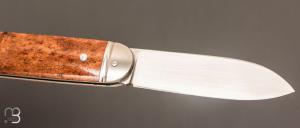   Couteau " Bouledogue " fait main par Laurent Gaillard - Os / 14C28N