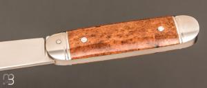   Couteau " Bouledogue " fait main par Laurent Gaillard - Os / 14C28N