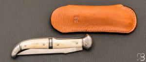 Couteau " Châtellerault 12cm "  de Robert Beillonnet - Bois de renne et RWL34 