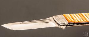   Couteau " Chiqurin Gold lip Pearl " custom par Koji Hara