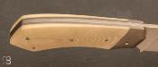 Couteau "DIX.2 Prototype" par Louis Blanchet Kapnist  Micarta et N690