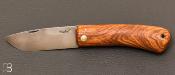Dodu Olive ash pocket knife with lace loop by Frdric Maschio