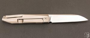  Couteau " Dreit " custom par Philippe Jourget - Titane et RWL34