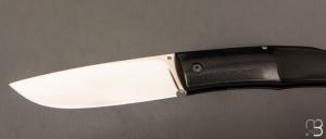    Couteau " Drop " custom lock-back par Raphaël Durand - G10 et RWL-34