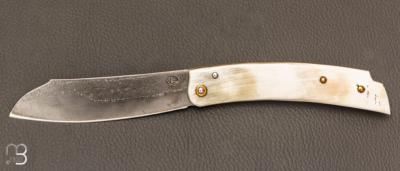 Couteau " Eustache " piémontais par Geoffroy Gautier - Corne