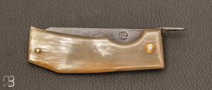   Couteau " Eustache " piémontais par Geoffroy Gautier - Corne