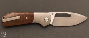  Couteau Field Duty par Liong Mah - Burlap Micarta et S90V 