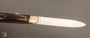 Couteau " Gros cul " par Adrien Vautrin - Corne blonde et 14c28N