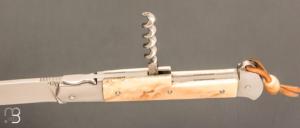    Couteau " Issoire 2 pièces " custom par David Breniere - Ivoire de phacochère et lame en RWL34