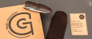  Couteau " Jinbei " custom de Gaël Chevalier - Micarta WW2 et damas