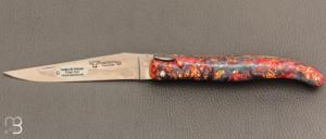    Couteau Laguiole en Aubrac Collection Cosmos modèle " Big-Bang " - Loupe de sureau