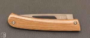   Couteau " Le 26 " par MTBlades Benjamin Thuillier - Micarta jute et lame en 14C28