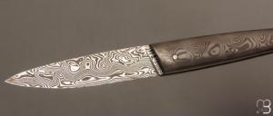   Couteau " Le Lombard Ultra-léger" par Fontenille-Pataud - Fatcarbon® et Damas