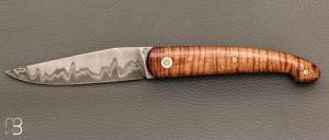   Couteau " Le Passager " de Pierre Thomas - Atelier Odae - Koa ondé et Sandinox