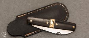   Couteau " Le Tonneau " par Mathieu Herrero - Ébène et XC100