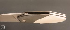   Couteau " Liner lock " custom par Samuel Jugieau - Elforyn et lame en RWL34