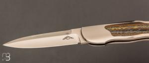  Couteau " Lock-Back 001 " custom  par Warren Osborne - Jaspe