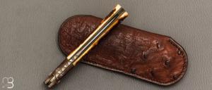   Couteau " Lock-back " custom par W.D. Pease