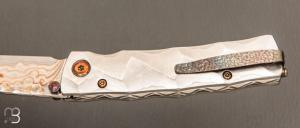  Couteau MC33MD par Mcusta - Damas et Rainbow damas - Pièce Unique