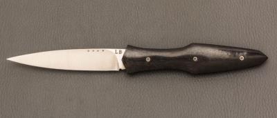    Couteau "Magna Pinna" fait main par Laraud Blade  - Ebène et 14C28