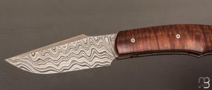   Couteau " New Hardy " par Rémi Lavialle - Gidgee et lame damas de Philippe Ricard