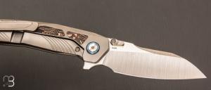 Couteau " RT-Kestrel-RTPO-C " par Remette RT - Titane et lame en S45Vn