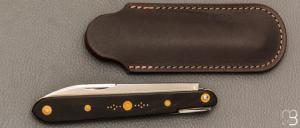 Couteau " Rouennais " par Mathieu Herrero - Corne de buffle