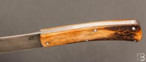   Couteau "Scagel" par Pierre Henri Monnet - Bois de cerf