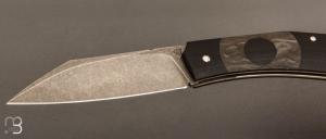   Couteau " Scalp " custom par David Brenière - G10/Fibre de carbone et Elmax