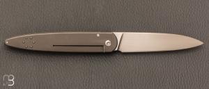  Couteau " Slim " custom par Philippe Jourget - Titane et RWL34