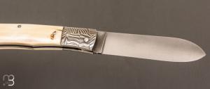  Couteau " Slipjoint " par Jesus Granda - ivoire de phacochère