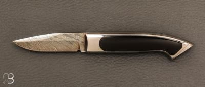    Couteau " Small Méditerranée " par Charles Bennica - Lame damas d'Henry Viallon