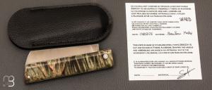 Couteau " Snard " par Tom Fleury - Bouleau madré stabilisé