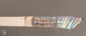 Couteau  " air Rayures " par Roberto Ottonello 13 grammes