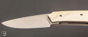  Couteau " Pièce unique " custom par Christophe Arbogast - Ivoire de phacochère et RWL34