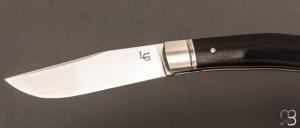 Couteau pliant de poche par Laurent Gaillard - Ebène / 14C28N