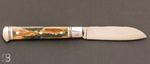  Couteau " Issoire "  de Robert Beillonnet - ivoire de mammouth et RWL-34