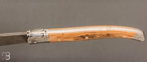   Laguiole custom de Jérôme Bellon - Ivoire de mammouth et damas