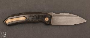 Couteau " Speartak regular " Carbone et lame en RWL34 de GTKnives - Thomas Gony