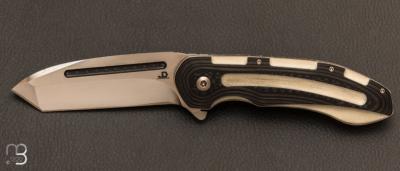 Couteau "Kampachi" tactique custom Liner-lock flipper par JD Van Deventer 