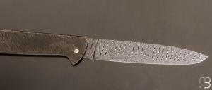  Couteau " Basic " slipjoint custom par Anthony Brochier - Damas