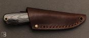 Couteau de cou Enzo Necker micarta noir 9801