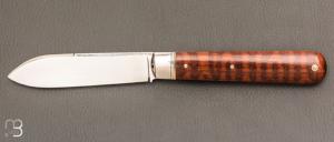 Canif Sheffield pliant fait main par Bastien Toubhans - Amourette et RWL34