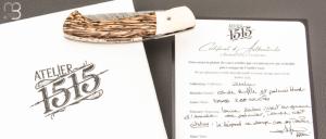  Couteau " 1515 collection Zulu " par Manu Laplace - Palmier et Os