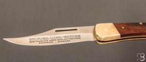 Couteau " 970 Game Warden " par Puma - Vintage 1976