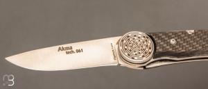 Couteau " Akma Tech n°61" linerlock par Florinox - Fibre de carbone